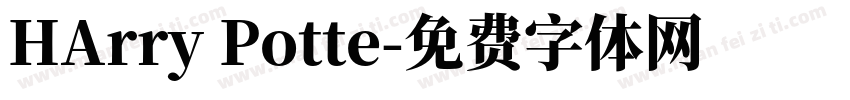HArry Potte字体转换